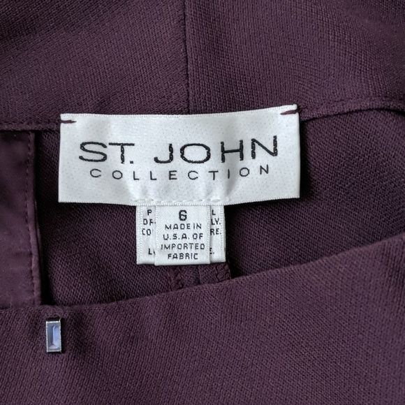 St John - dark maroon pant - Picture 3 of 7